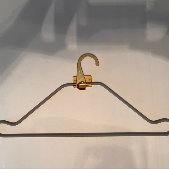 6 Authentic Louis Vuitton Gray and Gold Garment Hangers - Picture 6 of 7